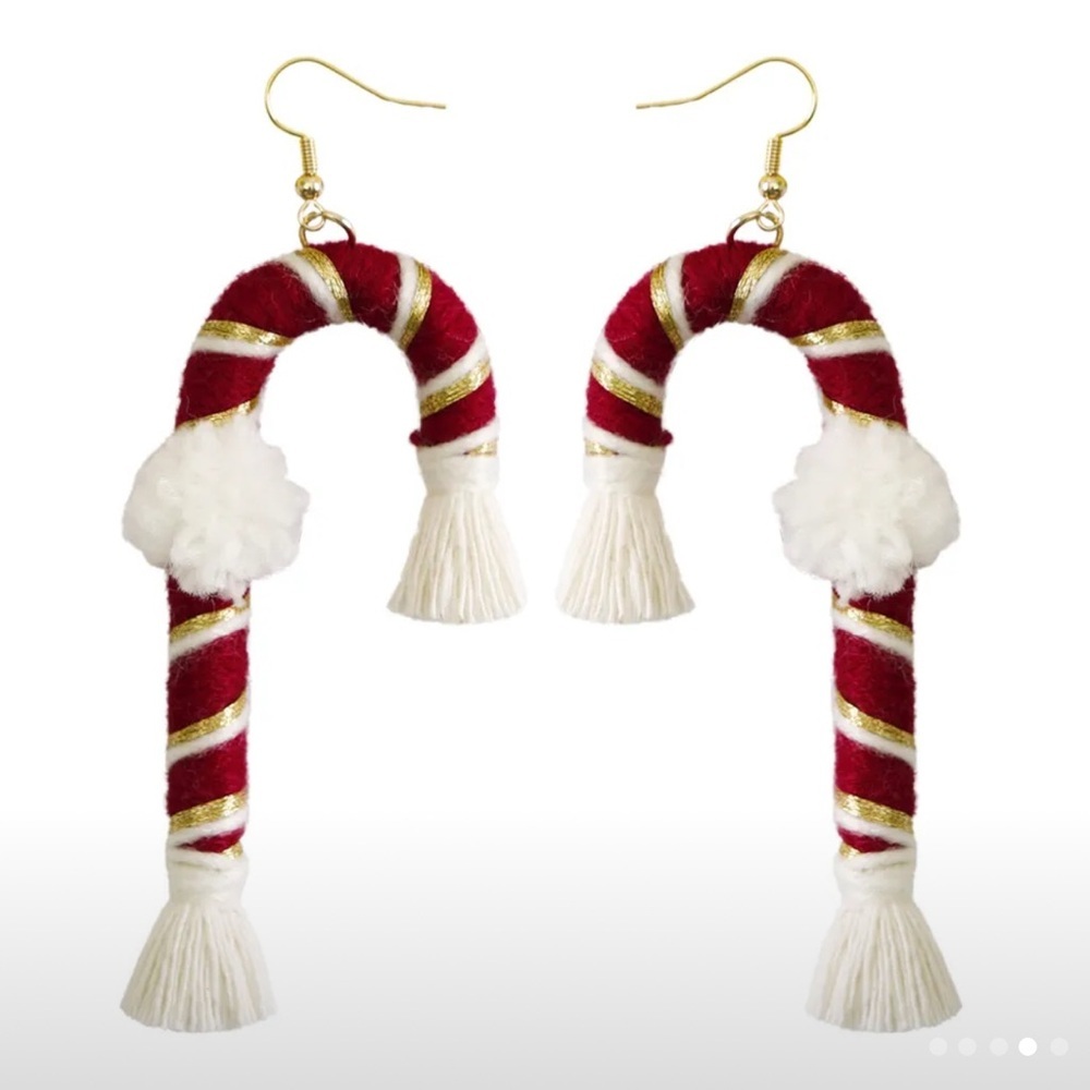Festive Candy Cane Earrings